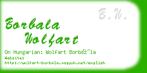 borbala wolfart business card